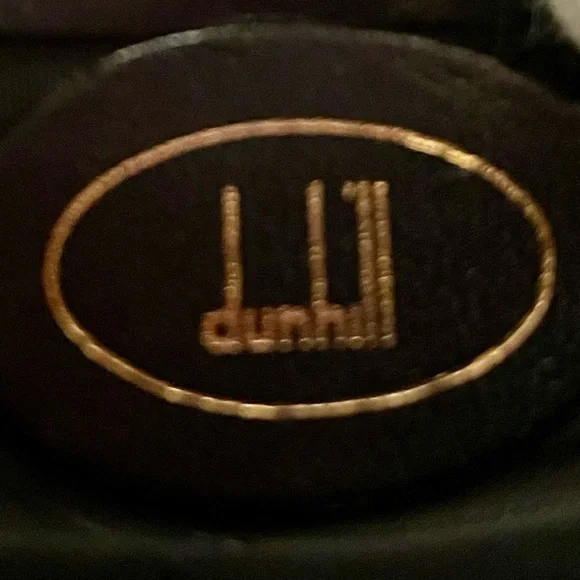 Dunhill Authentic Vintage Black Lockable Leather Clutch/Wristlet w/ Gold Accents - Picture 13 of 16